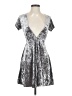 Timing Metallic Silver Cocktail Dress Size S - photo 1
