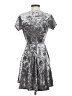 Timing Metallic Silver Cocktail Dress Size S - photo 2