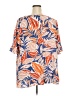 Evans 100% Viscose Orange 3/4 Sleeve Blouse Size 22 - photo 2