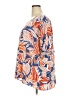 Evans 100% Viscose Orange 3/4 Sleeve Blouse Size 22 - photo 5