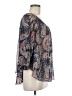 Assorted Brands 100% Polyester Paisley Blue 3/4 Sleeve Blouse Size M - photo 4
