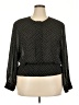Josephine 100% Polyester Polka Dots Black Long Sleeve Blouse Size 20 - photo 1
