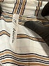 NY Collection 100% Polyester Stripes Ivory Long Sleeve Blouse Size M - photo 7