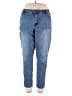 Morgan & Walker Solid Blue Jeans Size 18 - photo 1