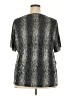 Notations 100% Polyester Silver Short Sleeve Blouse Size 2X - photo 2