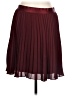 Express 100% Polyester Solid Burgundy Casual Skirt Size L - photo 1
