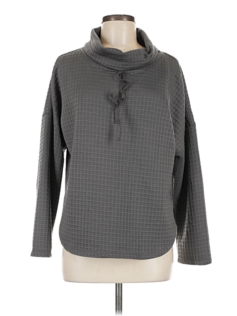 Pre-owned Max Studio Turtleneck Sweater In Gray