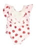 Unbranded Hearts Pink One Piece Swimsuit Size 6-12 mo - photo 2