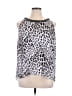 Jennifer Lopez Silver Sleeveless Blouse Size 16 - photo 1