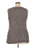 Ella Moss Tweed Brown Sweater Vest Size XXL - photo 2