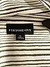 Fortune + Ivy 100% Polyester Stripes Silver 3/4 Sleeve Blouse Size M - photo 7