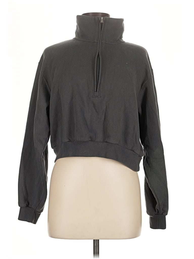 Pre-owned Hollister Turtleneck Sweater In Gray
