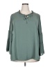 C established 1946 100% Polyester Green 3/4 Sleeve Blouse Size 18 - 20 - photo 1