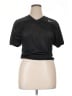 Nike 100% Polyester Black Short Sleeve Top Size XL - photo 1