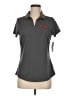Nike 100% Polyester Gray Short Sleeve Polo Size M - photo 1