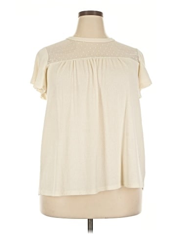 Perfect Peach Short Sleeve Blouse (view 1)