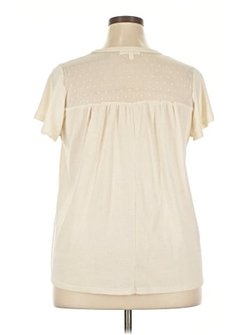 Perfect Peach Short Sleeve Blouse (view 2)