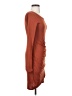 Leith Solid Brown Casual Dress Size S - photo 4