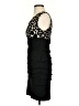 INTERMISSION 100% Polyester Animal Print Black Cocktail Dress Size 4 - photo 5
