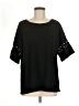 Max Studio Black Short Sleeve Top Size M - photo 1