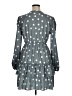 Unbranded 100% Polyester Polka Dots Gray Green Casual Dress Size XL - photo 2