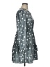 Unbranded 100% Polyester Polka Dots Gray Green Casual Dress Size XL - photo 4