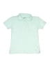 Crewcuts 100% Cotton Solid Teal Short Sleeve Polo Size 6 - 7 - photo 1