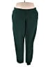 Adore Me 100% Polyester Solid Green Casual Pants Size 2X - photo 1