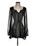 Free People 100% Polyester Black Long Sleeve Blouse Size XS - photo 1