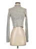 PAC Cares Metallic Silver Turtleneck Sweater Size S - photo 1