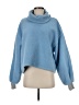We the Free 100% Polyester Solid Blue Turtleneck Sweater Size XS - photo 1