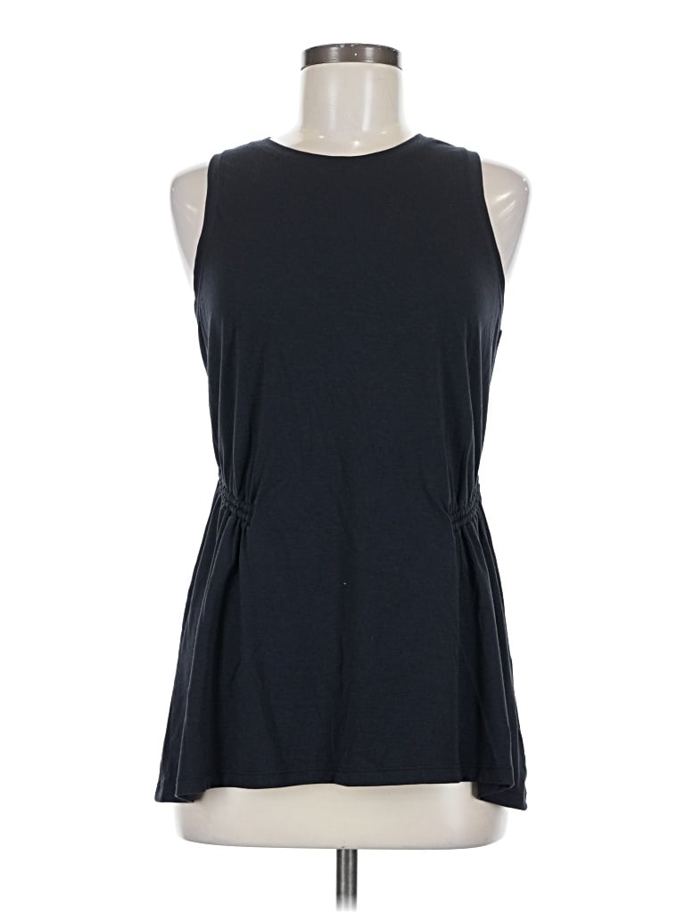 Pre-owned Athleta Sleeveless Top Black Halter Neckline Tops