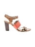 Arturo Chiang Animal Print Tan Sandals Size 8 - photo 1