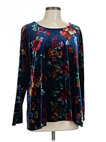 Susan Graver Long Sleeve T-Shirt (view 1)