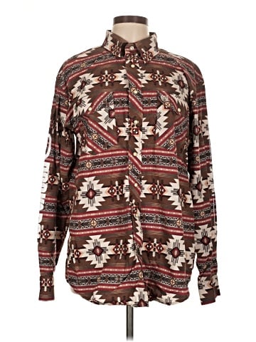 Panhandle Long Sleeve Button-Down Shirt (view 1)