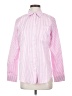 Unbranded Stripes Pink Long Sleeve Button-Down Shirt Size S - photo 1