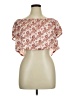 Volcom 100% Modal Pink Short Sleeve Blouse Size 14 - photo 1