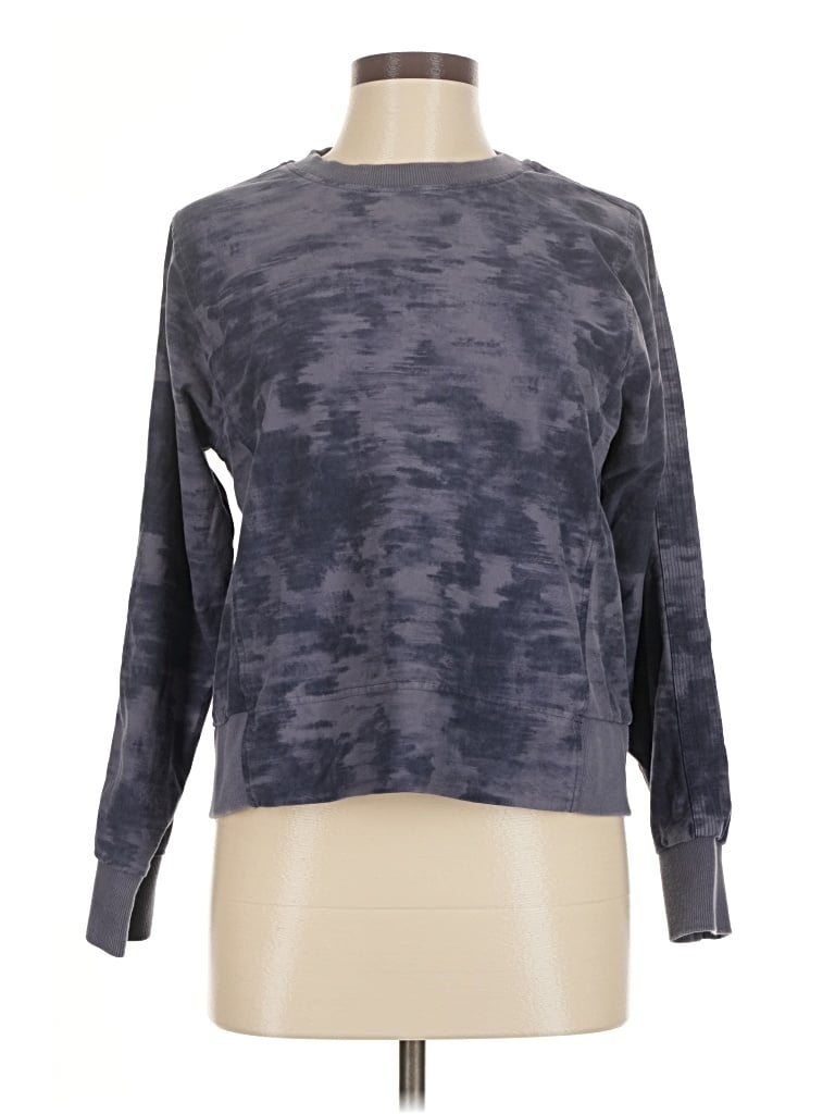 Pre-owned Athleta Pullover Sweater In Gray