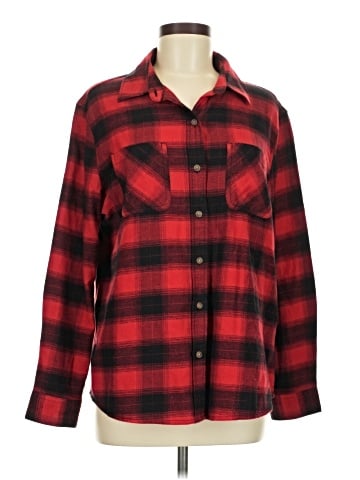 a.n.a. A New Approach Long Sleeve Button-Down Shirt (view 1)