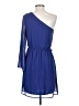 Blue Rain 100% Polyester Solid Blue Cocktail Dress Size S - photo 2