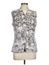 Calvin Klein Silver Sleeveless Blouse Size L - photo 1