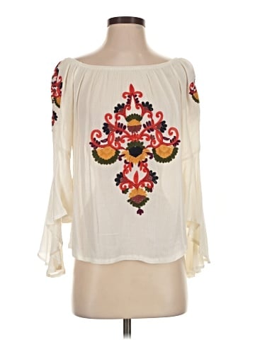 Solitaire 3/4 Sleeve Blouse (view 1)