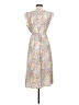 Gap 100% Polyester Floral Ivory Casual Dress Size 6 Petite - photo 2