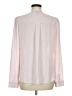 Express 100% Recycled Polyester Pink Long Sleeve Blouse Size M - photo 2