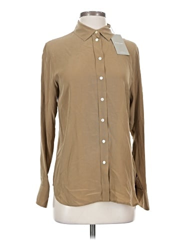 Everlane Long Sleeve Silk Top (view 1)