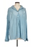 Waverles 100% Polyester Blue Long Sleeve Blouse Size M - photo 1