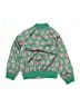 H&M 100% Polyester Tropical Green Track Jacket Size 6X - 7 - photo 2