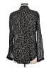 Cloth & Stone Animal Print Black Long Sleeve Blouse Size M - photo 2