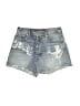 Lucky Legend Graphic Blue Denim Shorts Size 2 - photo 1