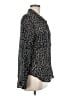 Cloth & Stone Animal Print Black Long Sleeve Blouse Size M - photo 4